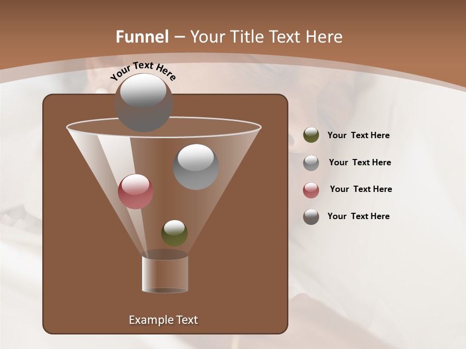 A Woman Sleeping In A Bed With Her Eyes Closed PowerPoint Template