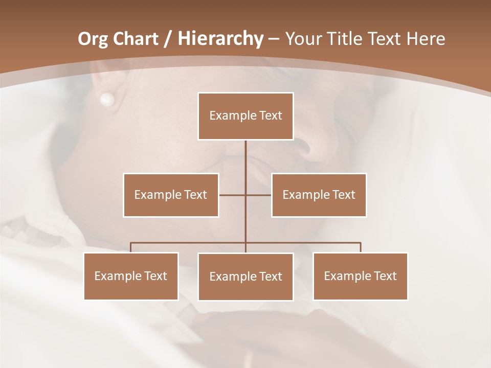 A Woman Sleeping In A Bed With Her Eyes Closed PowerPoint Template