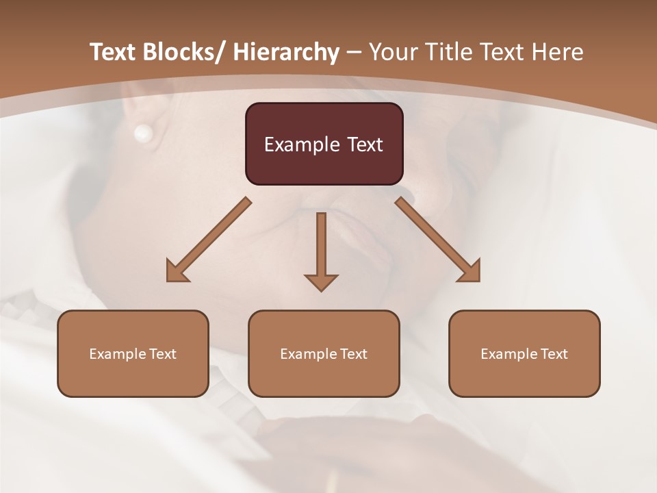 A Woman Sleeping In A Bed With Her Eyes Closed PowerPoint Template