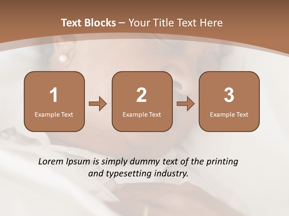 A Woman Sleeping In A Bed With Her Eyes Closed PowerPoint Template