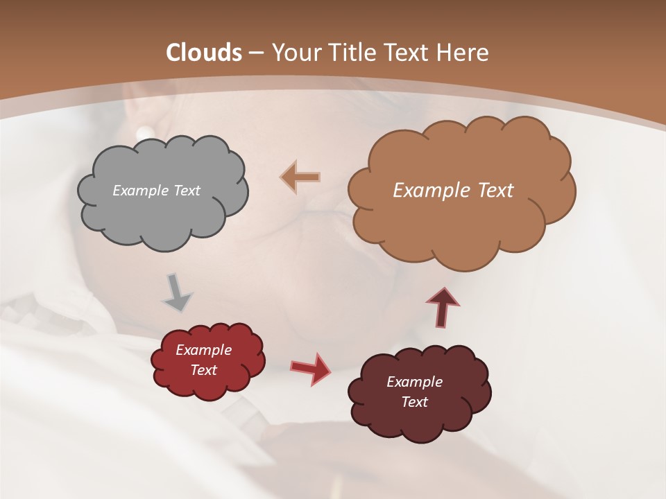 A Woman Sleeping In A Bed With Her Eyes Closed PowerPoint Template