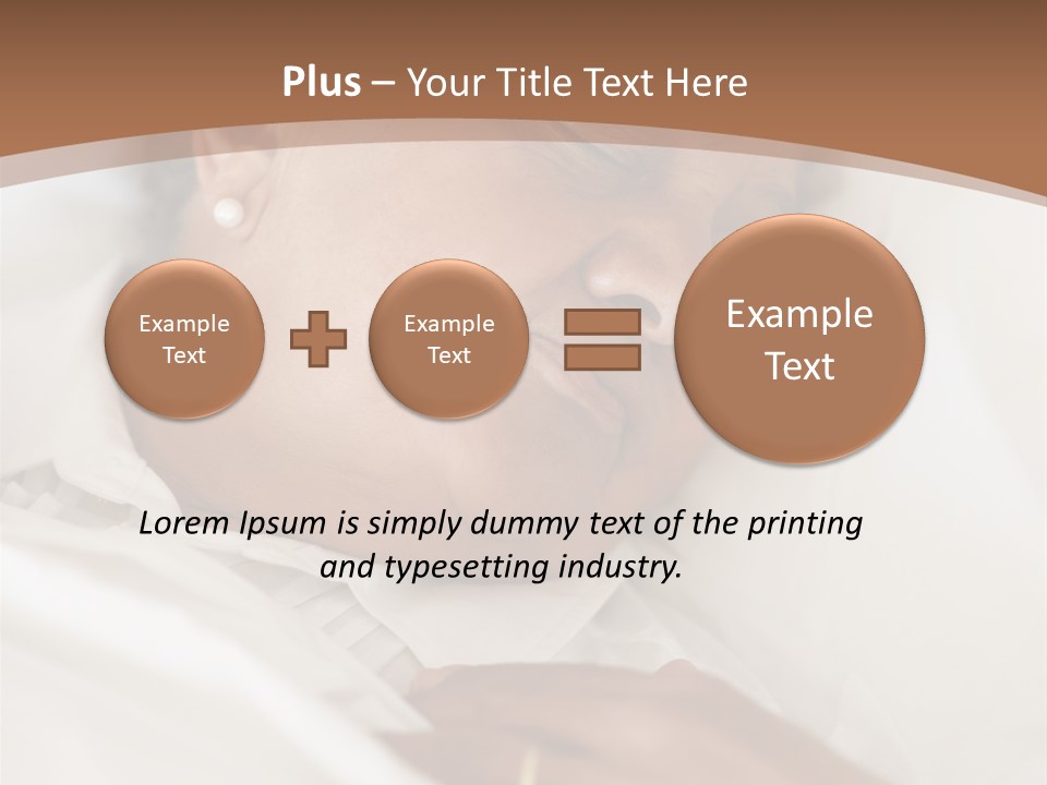 A Woman Sleeping In A Bed With Her Eyes Closed PowerPoint Template