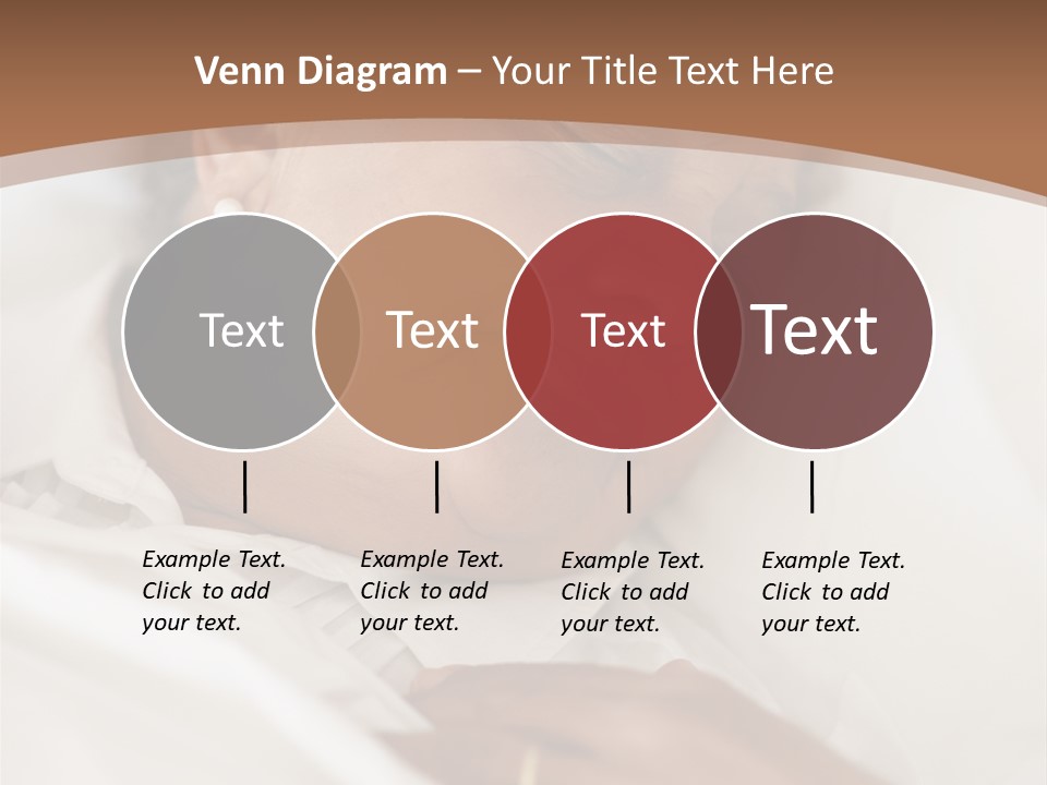 A Woman Sleeping In A Bed With Her Eyes Closed PowerPoint Template