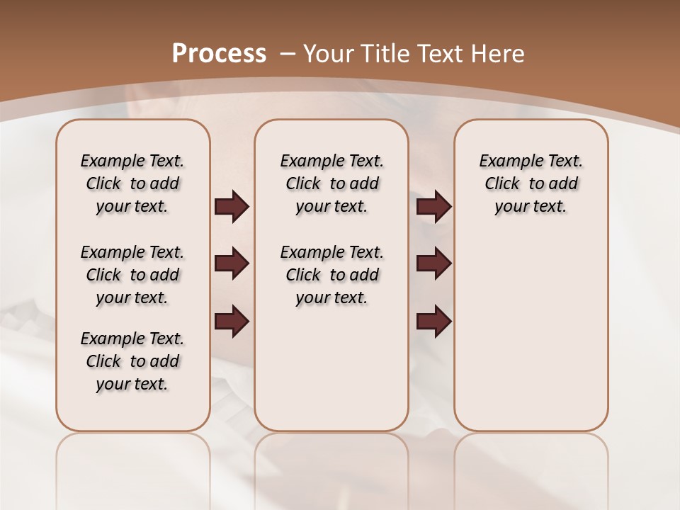 A Woman Sleeping In A Bed With Her Eyes Closed PowerPoint Template