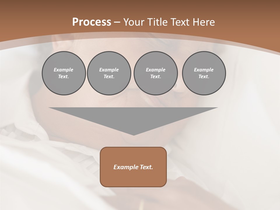 A Woman Sleeping In A Bed With Her Eyes Closed PowerPoint Template
