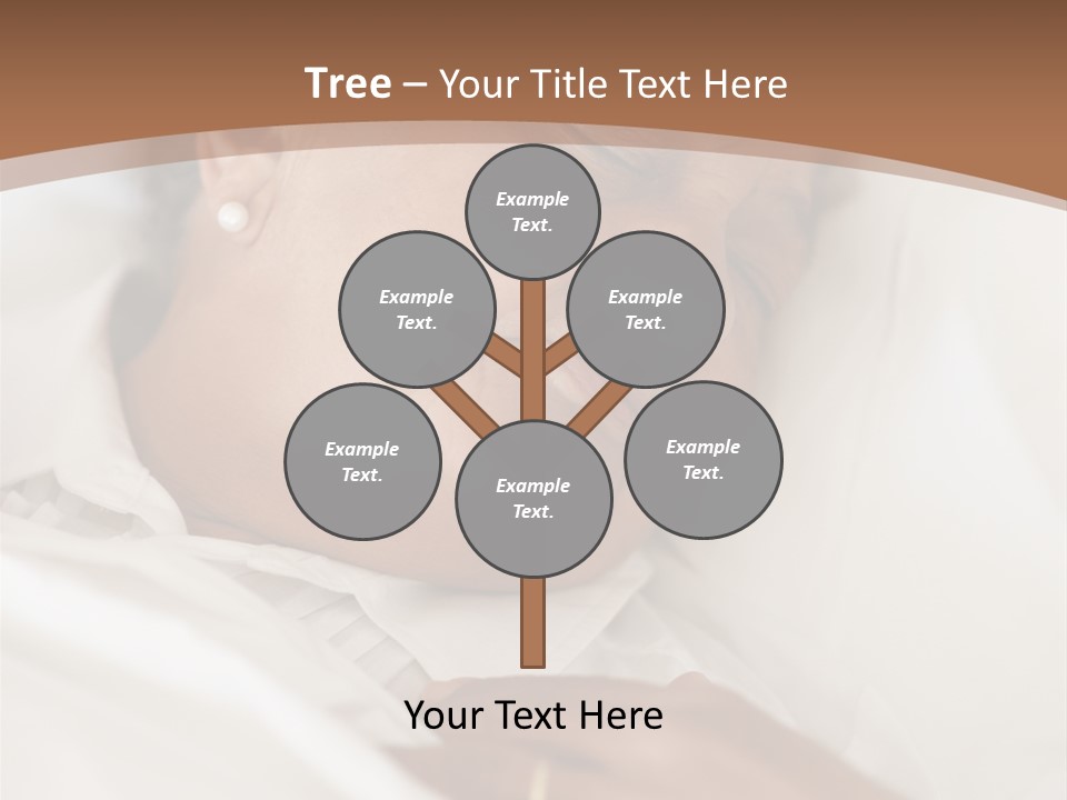 A Woman Sleeping In A Bed With Her Eyes Closed PowerPoint Template