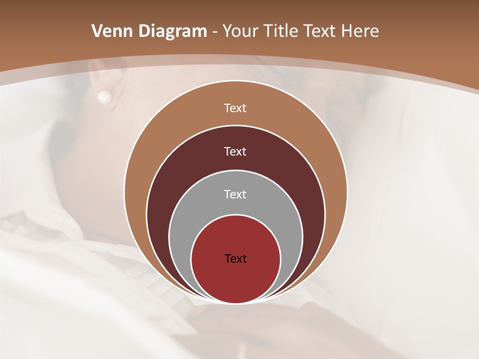 A Woman Sleeping In A Bed With Her Eyes Closed PowerPoint Template