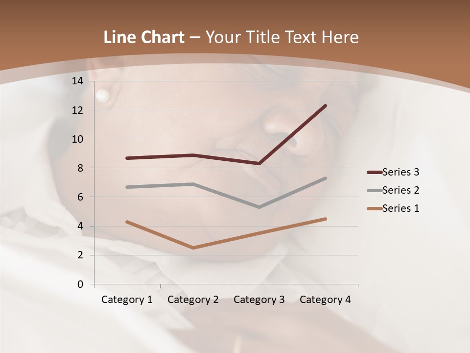 A Woman Sleeping In A Bed With Her Eyes Closed PowerPoint Template