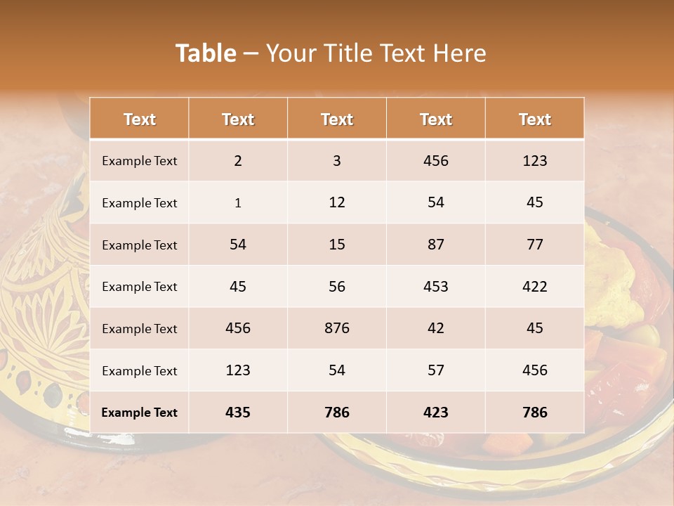 Moroccan Potato Nobody PowerPoint Template