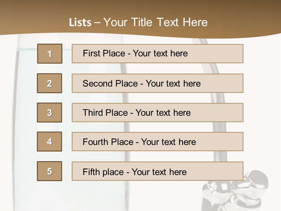 Device Natural Tapwater PowerPoint Template
