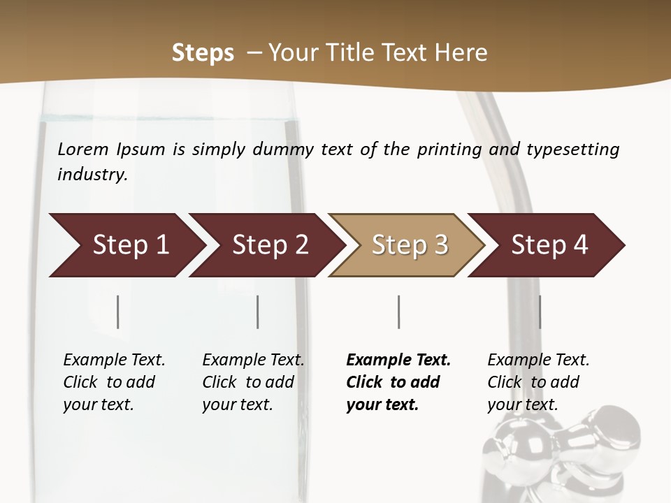 Device Natural Tapwater PowerPoint Template