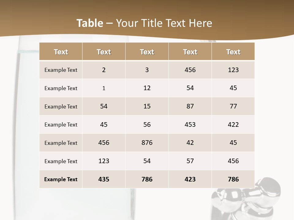 Device Natural Tapwater PowerPoint Template