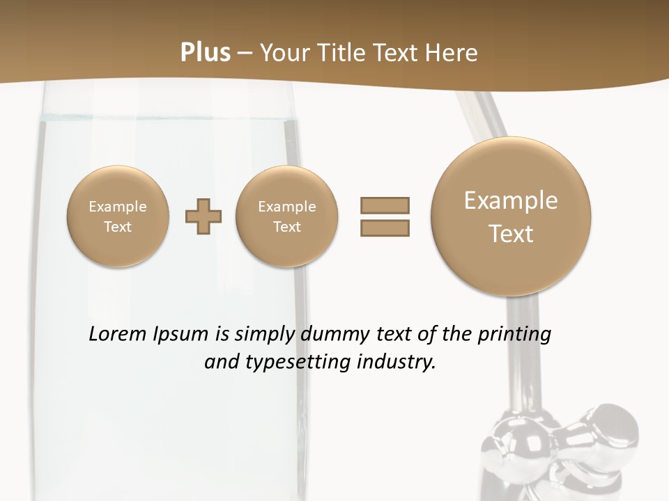 Device Natural Tapwater PowerPoint Template