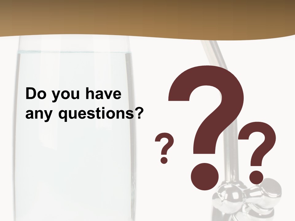 Device Natural Tapwater PowerPoint Template