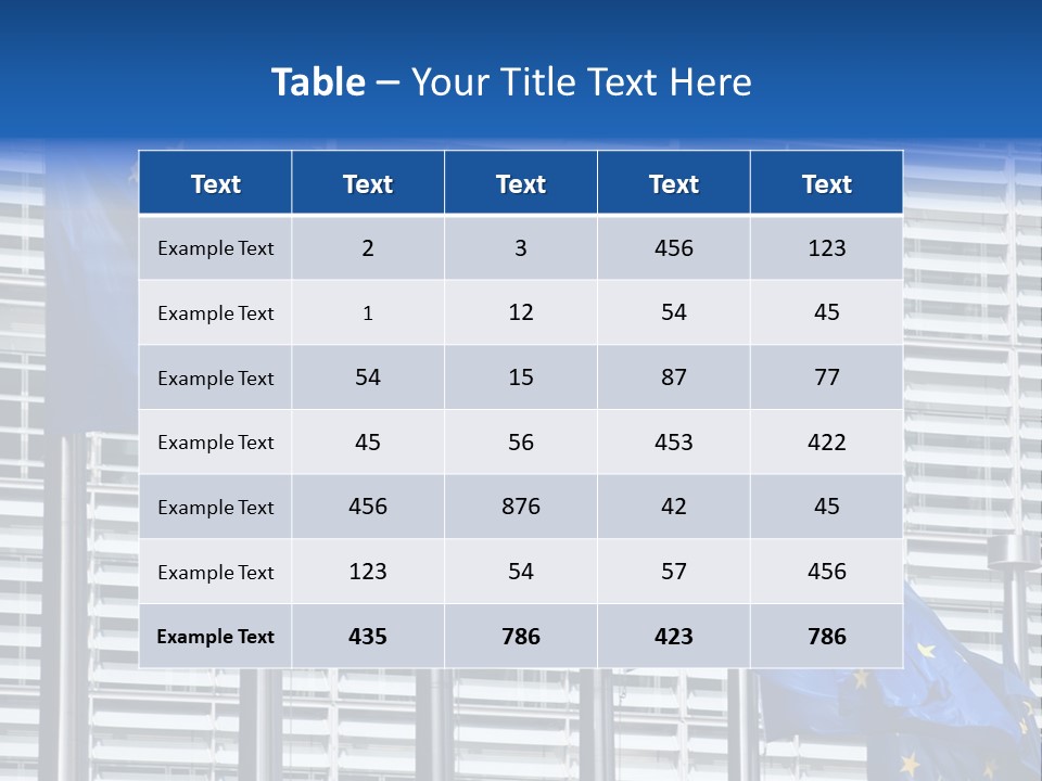 Global Unity Europe PowerPoint Template