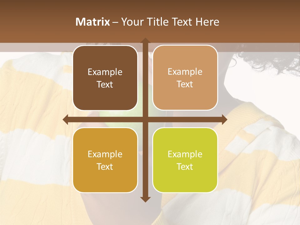 Cheerful Beautiful Teenager PowerPoint Template