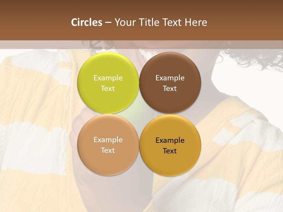 Cheerful Beautiful Teenager PowerPoint Template