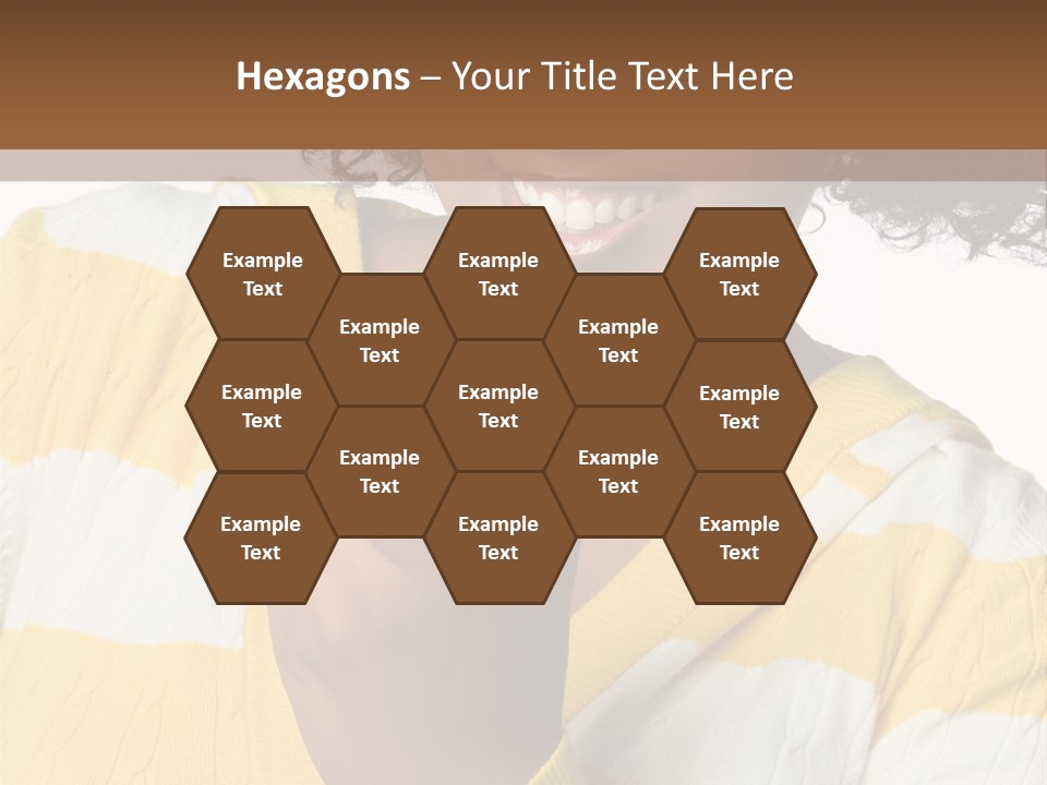 Cheerful Beautiful Teenager PowerPoint Template