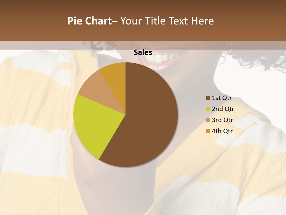 Cheerful Beautiful Teenager PowerPoint Template