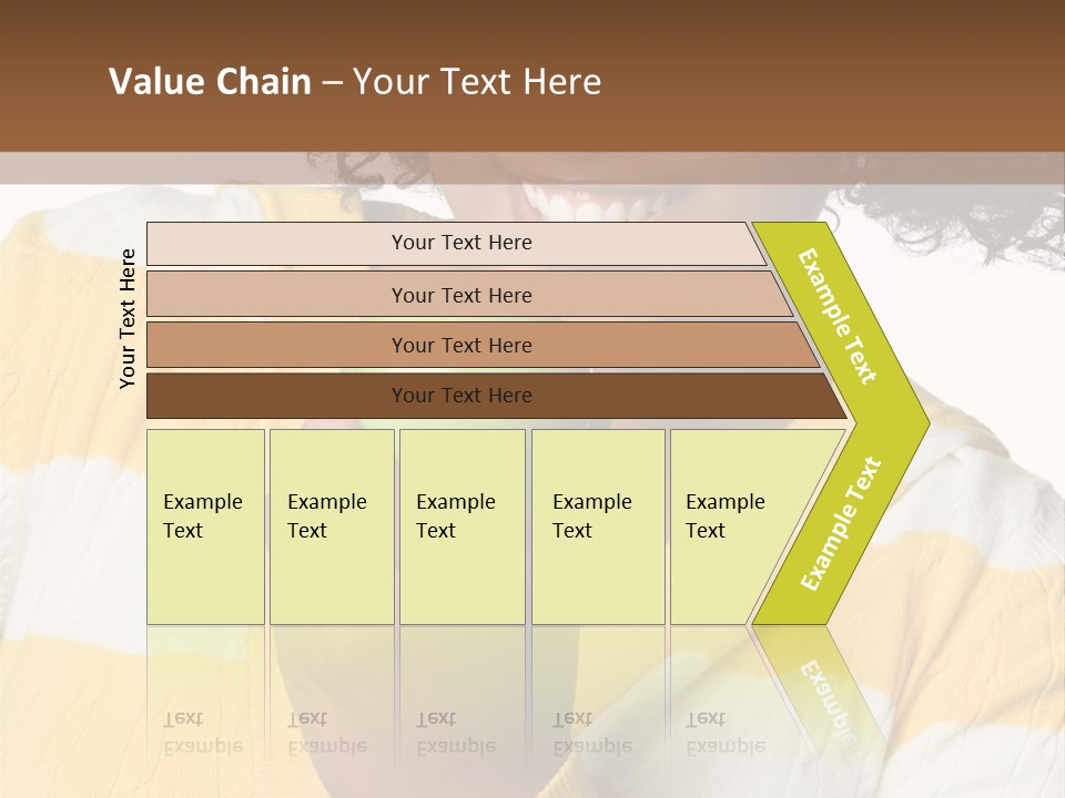 Cheerful Beautiful Teenager PowerPoint Template