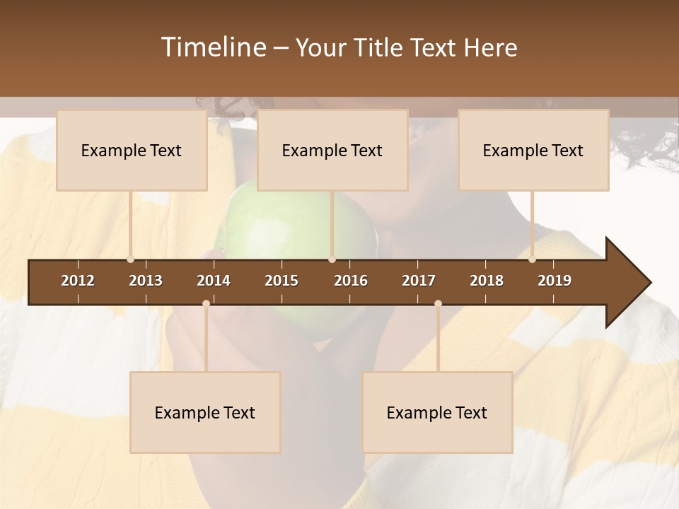 Cheerful Beautiful Teenager PowerPoint Template