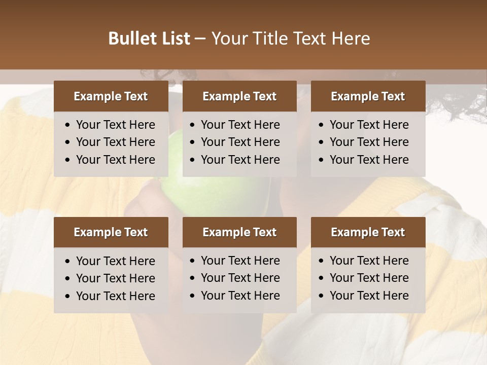 Cheerful Beautiful Teenager PowerPoint Template