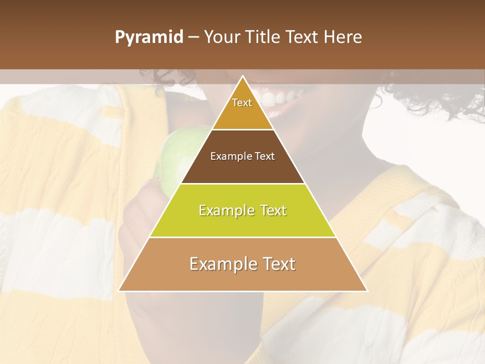 Cheerful Beautiful Teenager PowerPoint Template