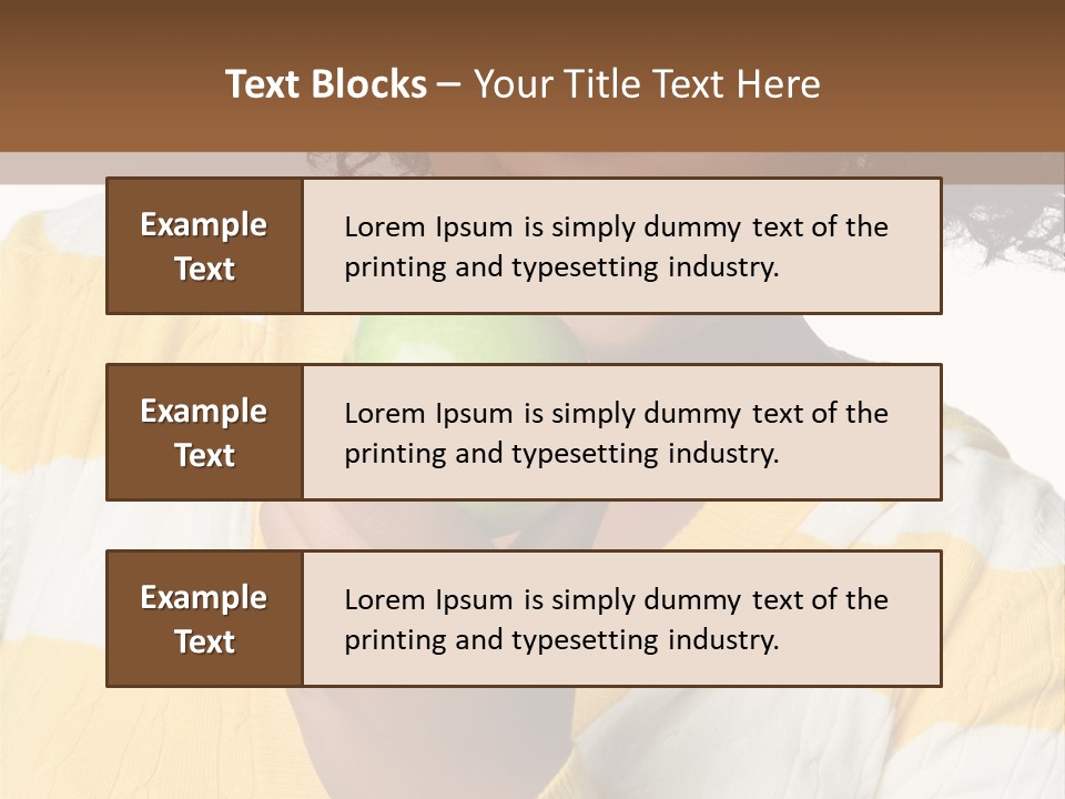 Cheerful Beautiful Teenager PowerPoint Template