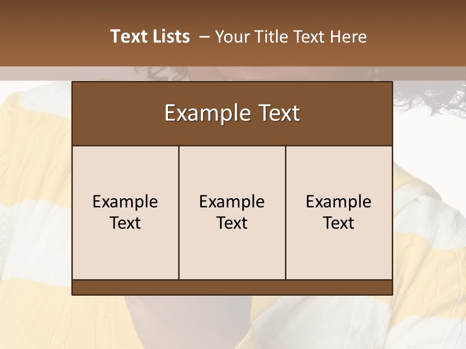 Cheerful Beautiful Teenager PowerPoint Template
