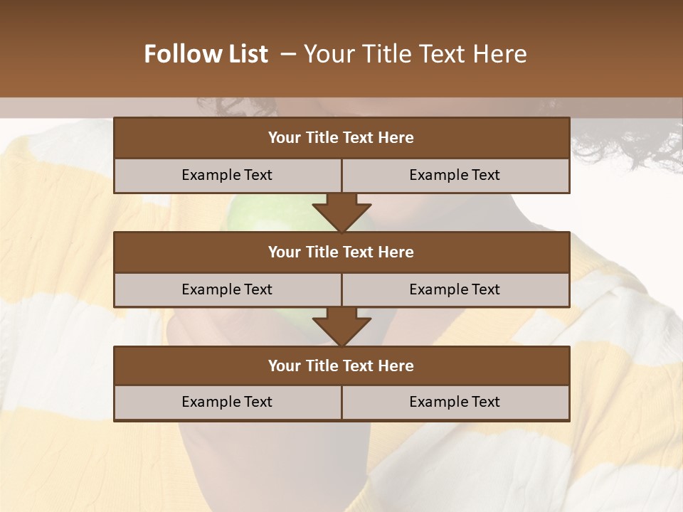 Cheerful Beautiful Teenager PowerPoint Template