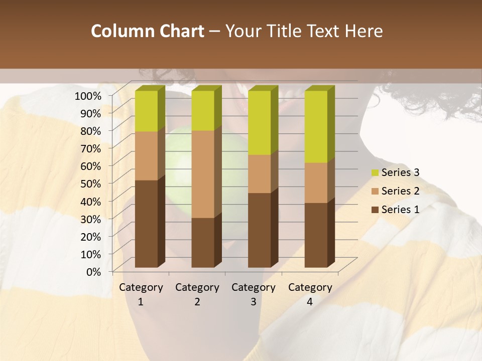 Cheerful Beautiful Teenager PowerPoint Template