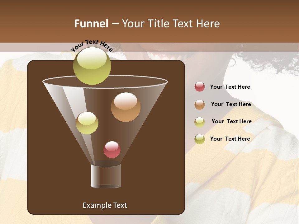 Cheerful Beautiful Teenager PowerPoint Template