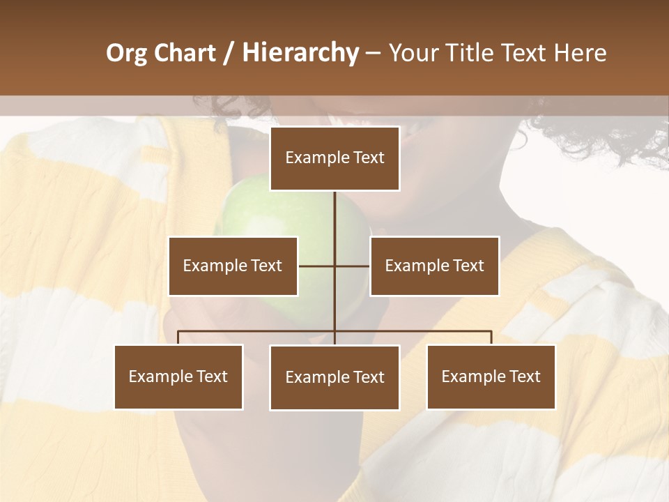 Cheerful Beautiful Teenager PowerPoint Template