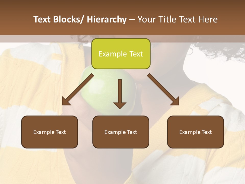 Cheerful Beautiful Teenager PowerPoint Template