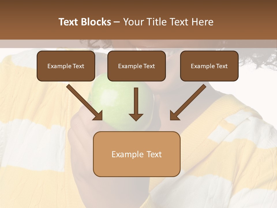 Cheerful Beautiful Teenager PowerPoint Template
