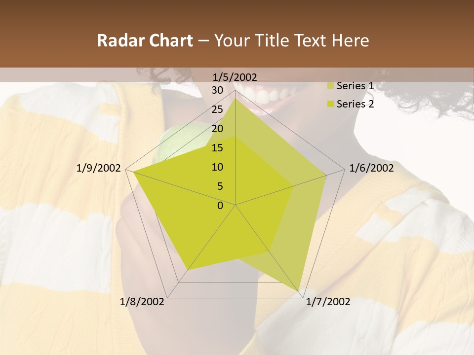 Cheerful Beautiful Teenager PowerPoint Template