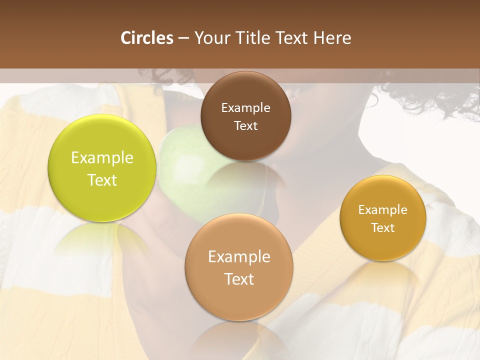 Cheerful Beautiful Teenager PowerPoint Template