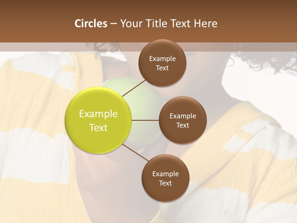 Cheerful Beautiful Teenager PowerPoint Template