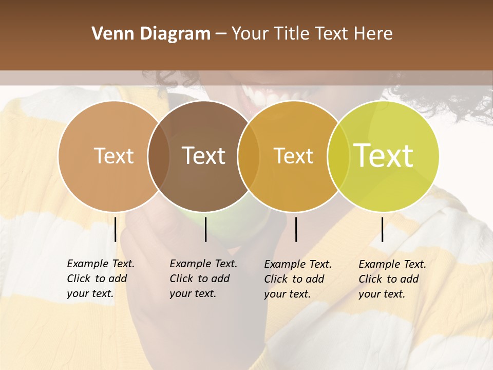 Cheerful Beautiful Teenager PowerPoint Template