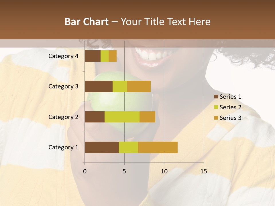 Cheerful Beautiful Teenager PowerPoint Template