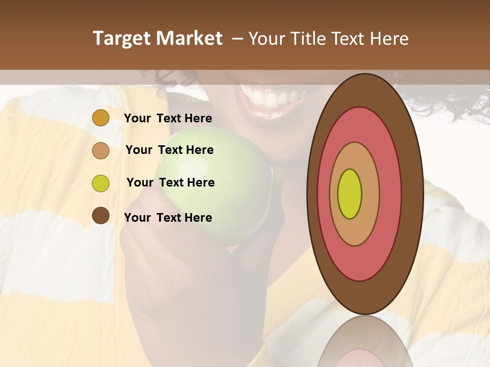 Cheerful Beautiful Teenager PowerPoint Template