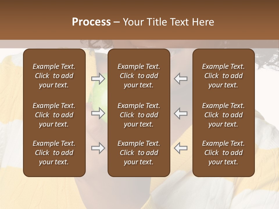 Cheerful Beautiful Teenager PowerPoint Template
