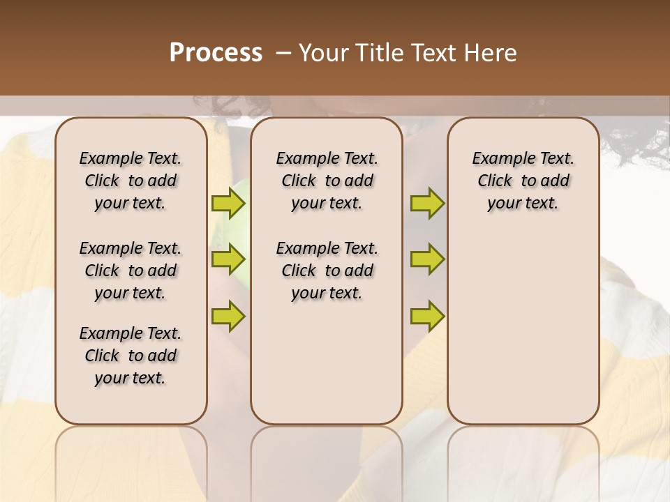 Cheerful Beautiful Teenager PowerPoint Template