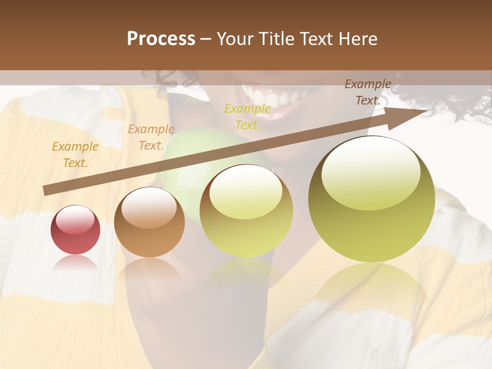 Cheerful Beautiful Teenager PowerPoint Template