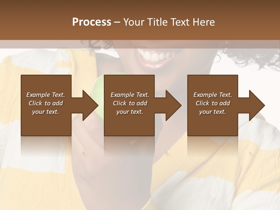 Cheerful Beautiful Teenager PowerPoint Template