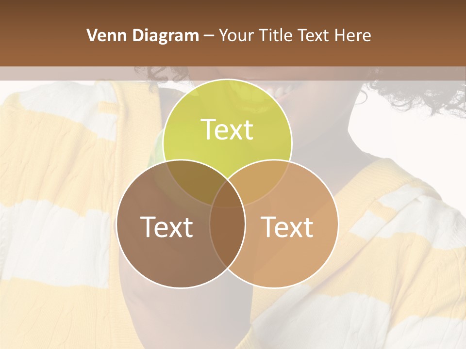 Cheerful Beautiful Teenager PowerPoint Template