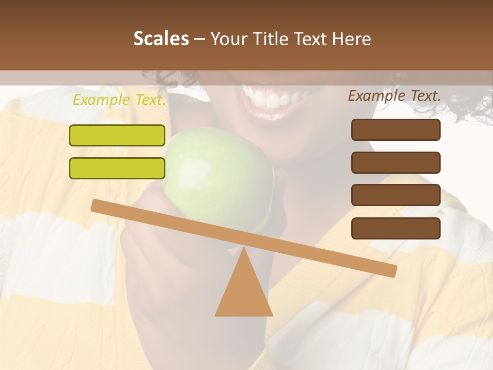 Cheerful Beautiful Teenager PowerPoint Template