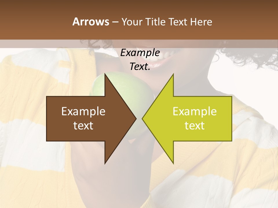 Cheerful Beautiful Teenager PowerPoint Template