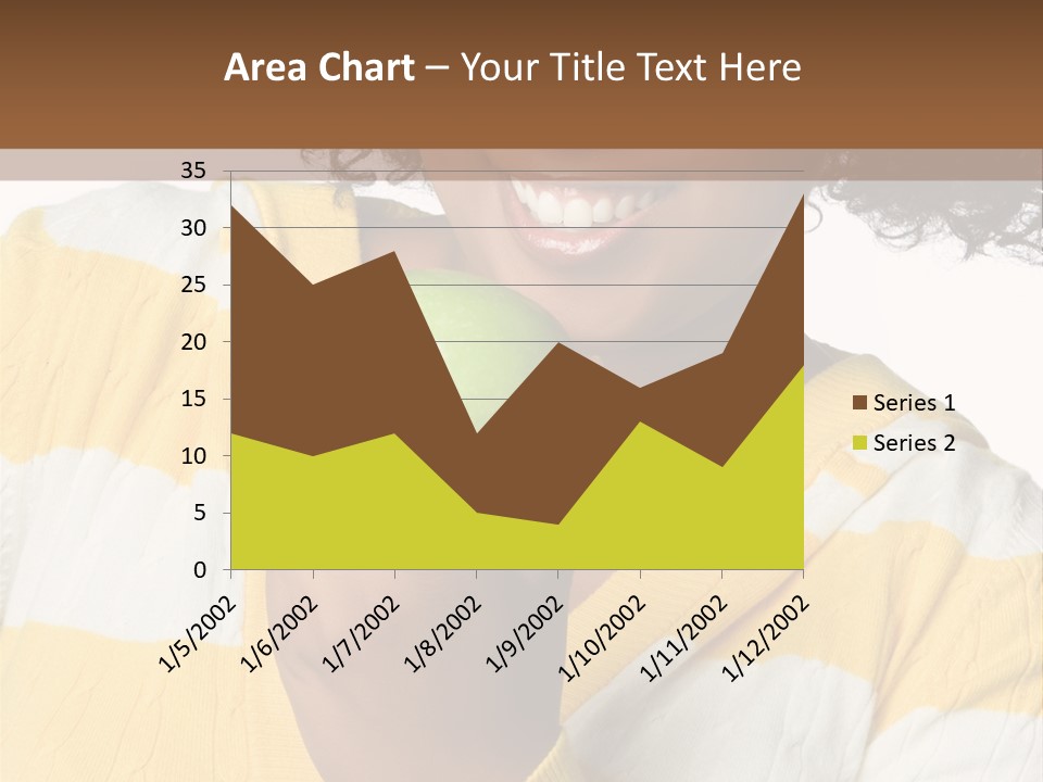 Cheerful Beautiful Teenager PowerPoint Template