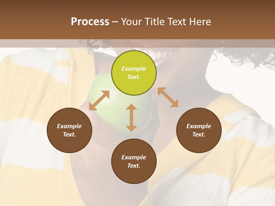 Cheerful Beautiful Teenager PowerPoint Template